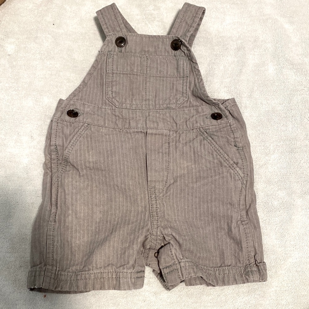 Baby GAP 3-6m Gray Overall Shorts